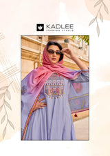 Kadlee Roopam - Mul Chanderi Hand Work Kurti Pant With Dupatta 5 PCS Set Collection - Premium Ethnic Wear By M.R. Saree Emporium