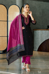 Kadlee Vardan Viscose Weaving Kurti Set with Thread & Hand Work & Chanderi Dupatta -M.R. Saree Emporium