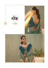 Kira Kaash Silk Upada Silk Designer Embroidered Saree 5 Pcs Set