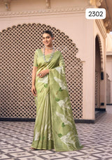 Pure Tussar Silk Designer Saree with Designer Pallu & Blouse
