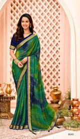Krishnaleela Patrani Fancy Print Saree – Set of 8 Pcs -M.R. Saree Emporium