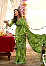 Krishnaleela Afsana Fancy Base with Pattern Printed Saree – 8 Pcs Set-M.R. Saree Emporium