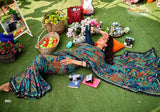 Krishnaleela Desi Girl-2 Fancy Base with Pattern Printed Saree – 8 Pcs Set-M.R. Saree Emporium