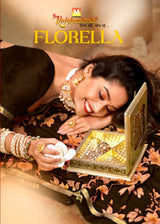Krishnaleela Forella Georgette Fancy Print Saree With Fancy Lace Border 8 Pcs Set - M.R. Saree Emporium