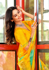 Krishnaleela Navrang Fancy Base with Pattern Printed Saree – 8 Pcs Set-M.R. Saree Emporium