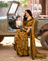 Krishnaleela Sondarya Fancy Base with Pattern Printed Saree – 8 Pcs Set-M.R. Saree Emporium