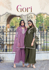 kadlee Gori Design 4 Viscose Crepe Suit Set with Thread & Handwork Dupatta -M.R. Saree Emporium