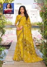 Laxmipati Ghazal Chiffon, Simmer Chiffon & Georgette Printed Saree 32 Pcs Set Designer Fancy Saree Wholesale Collection – M.R. Saree Emporium