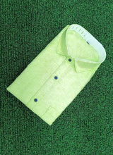 Premium Lime Green Formal Shirt - Textured Design - M.R. Saree Emporium