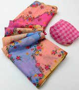 RajYog Lisha Linen Cotton Saree with Zari Border