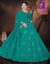 B. Vijay Jalak Dark Soraski Work Cotton Saree Set of 8 M.R. Saree Emporium