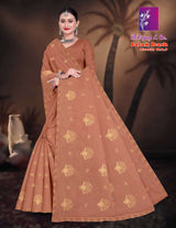 B. Vijay Jalak Dark Soraski Work Cotton Saree Set of 8 M.R. Saree Emporium