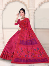 Krishna Pure Cotton Printed Saree – Traditional Wear M.R. Saree Emporium