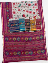 Kazari Series Mul Cotton Printed Saree with Zari Pallu