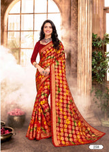 Ladorani Nayab Designer Printed Saree - 8 Pcs Set