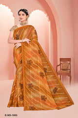 Natasha Printed Saree Collection – 8 Pcs Set-Women Daily & Office Wear Sarees – M.R. Saree Emporium