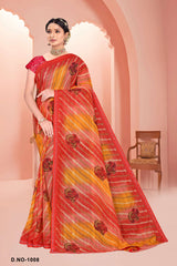 Natasha Printed Saree Collection – 8 Pcs Set-Women Daily & Office Wear Sarees – M.R. Saree Emporium