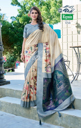 Palav Fabrics Rigmin Vol-57 Silk Digital Fancy Print Saree Set – 12 Pcs -M.R. Saree Emporium