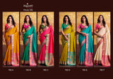 RajPath Fabrics Vrindavan Silk Vol-02 Patola Silk Saree - 6 Pcs Set