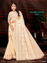 Pooja Cotton Work Saree W.B.P – Set of 8 Pcs -M.R. Saree Emporium