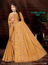 Pooja Cotton Work Saree W.B.P – Set of 8 Pcs -M.R. Saree Emporium