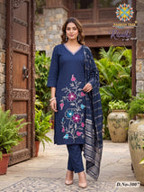 Passion Tree Raahi Vol 3 Roman Silk Embroidery 8 Pcs Set
