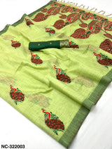RajMata Nakshtra Series Soft Cotton Saree - Elegant Jamdani Style Weaving Traditional Woven Cotton Saree