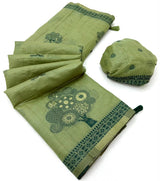 Tapti Cotton Saree - Soft Cotton with Fancy Jamdani Style Weaving