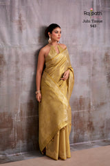 Premium Tissue Silk Saree with Elegant Woven Border