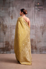 Premium Tissue Silk Saree with Elegant Woven Border