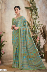 Ruchi Saree Vedanta Silk Vol 36 Silk Crepe Saree - 12 Pcs Set
