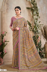 Ruchi Saree Vedanta Silk Vol 36 Silk Crepe Saree - 12 Pcs Set
