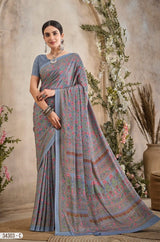 Ruchi Saree Vedanta Silk Vol 36 Silk Crepe Saree - 12 Pcs Set