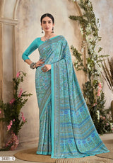 Ruchi Saree Vedanta Silk Vol 36 Silk Crepe Saree - 12 Pcs Set
