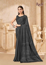 Ruchi Vedanta Silk-54 Silk Crepe Saree - Unique Print Designer Collection