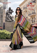 Laxmipati Rudramala Floral Printed Saree - 12 Pcs Set