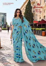 Laxmipati Rudramala Floral Printed Saree - 12 Pcs Set