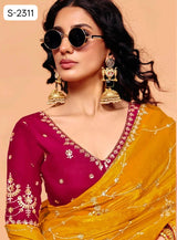 Kimora Mohey Saree Fancy Tissue Designer Party Wear