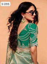 Kimora Mohey Saree Fancy Tissue Designer Party Wear