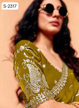 Kimora Mohey Saree Fancy Tissue Designer Party Wear