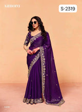 Kimora Mohey Saree Fancy Tissue Designer Party Wear