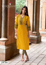 Wooglee Salonee Vol-9 Heavy Rayon Kurti 6 PCS Set– M.R. Saree Emporium