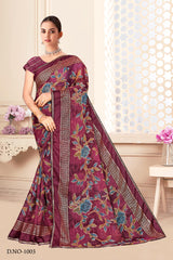 Satnam Printed Saree Collection – 8 Pcs Set-Women Daily & Office Wear Sarees – M.R. Saree Emporium