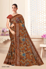 Satnam Printed Saree Collection – 8 Pcs Set-Women Daily & Office Wear Sarees – M.R. Saree Emporium