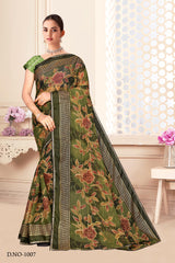 Satnam Printed Saree Collection – 8 Pcs Set-Women Daily & Office Wear Sarees – M.R. Saree Emporium