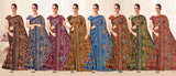 Satnam Printed Saree Collection – 8 Pcs Set-Women Daily & Office Wear Sarees – M.R. Saree Emporium