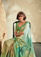 Women's Soft Handloom Khadi Silk Designer Saree