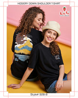 Women's Oversized Down Shoulder T-Shirt Wholesale