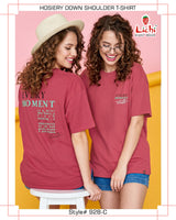 Women's Oversized Down Shoulder T-Shirt Wholesale