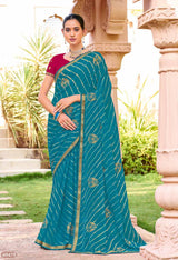 Subhash Bandhej-2 Georgette Saree Collection - 16 PCS Wholesale Set